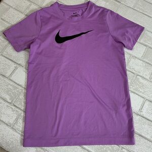 Nike Men's Lavender Tee with Black Logo